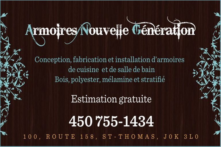 ARMOIRES NOUVELLE GÉNÉRATION 2009 INC