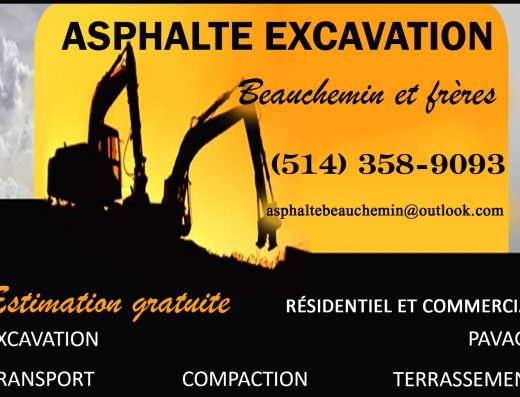 ASPHALTE EXCAVATION BEAUCHEMIN & FRÈRE