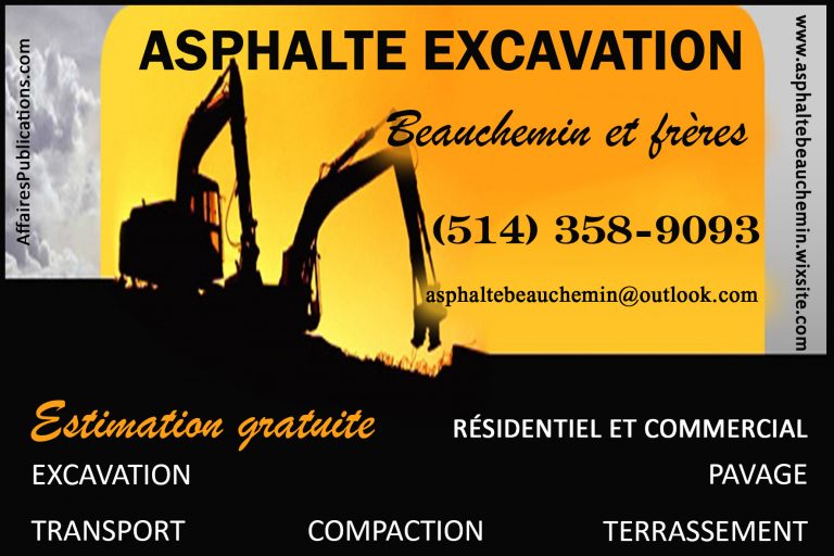 ASPHALTE EXCAVATION BEAUCHEMIN & FRÈRE