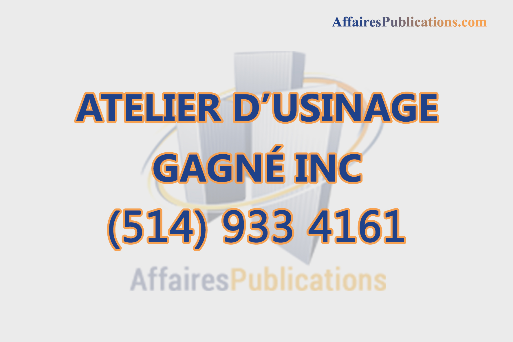 ATELIER D’USINAGE GAGNÉ INC