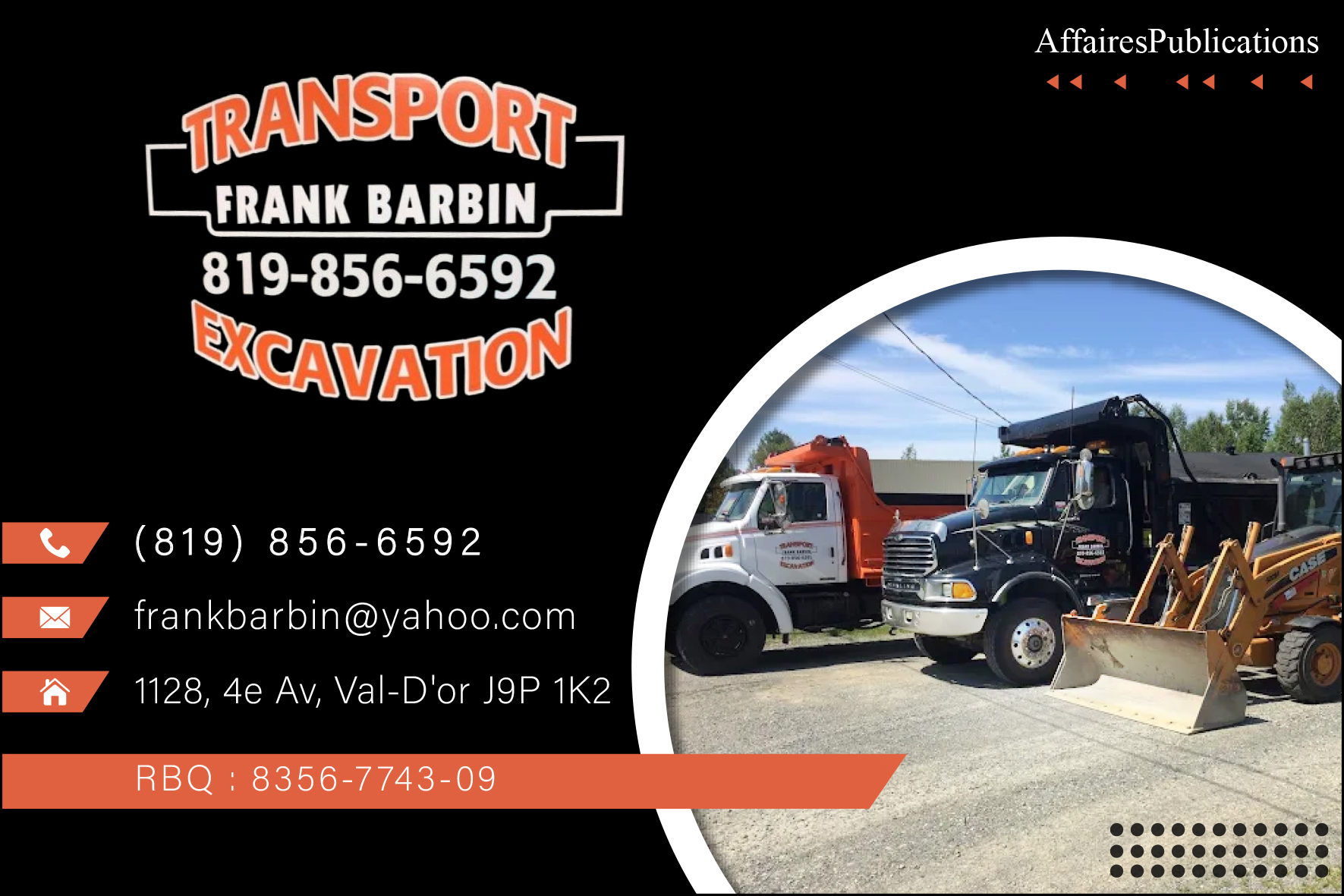 BARBIN FRANK EXCAVATION