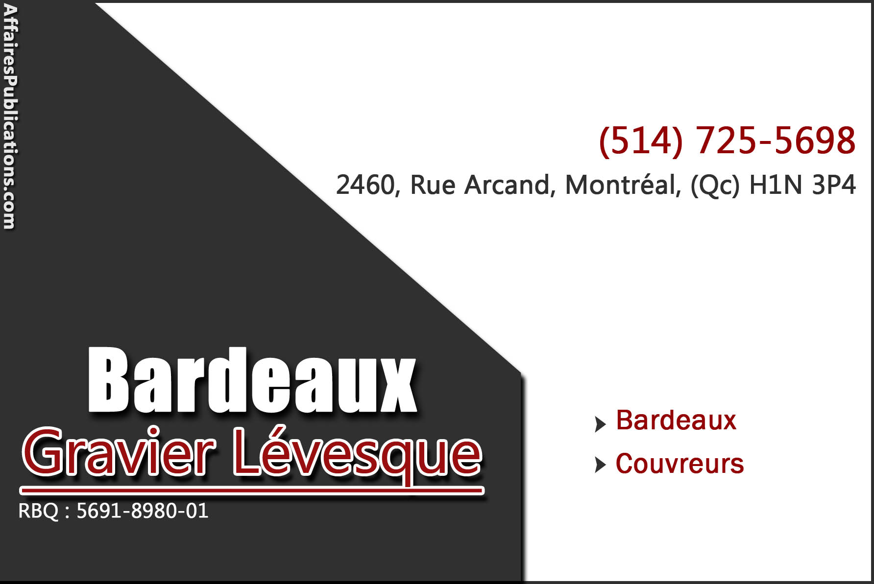 BARDEAUX GRAVIER LÉVESQUE