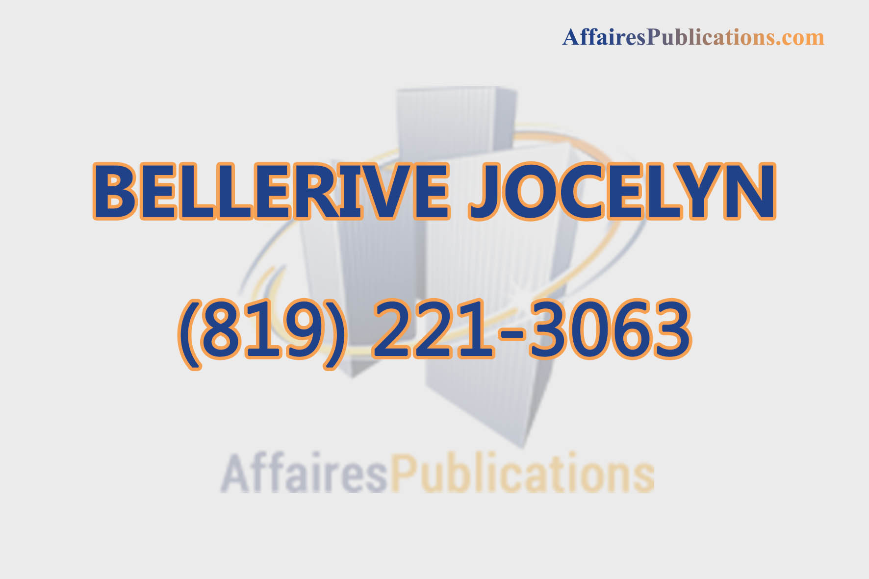 BELLERIVE JOCELYN