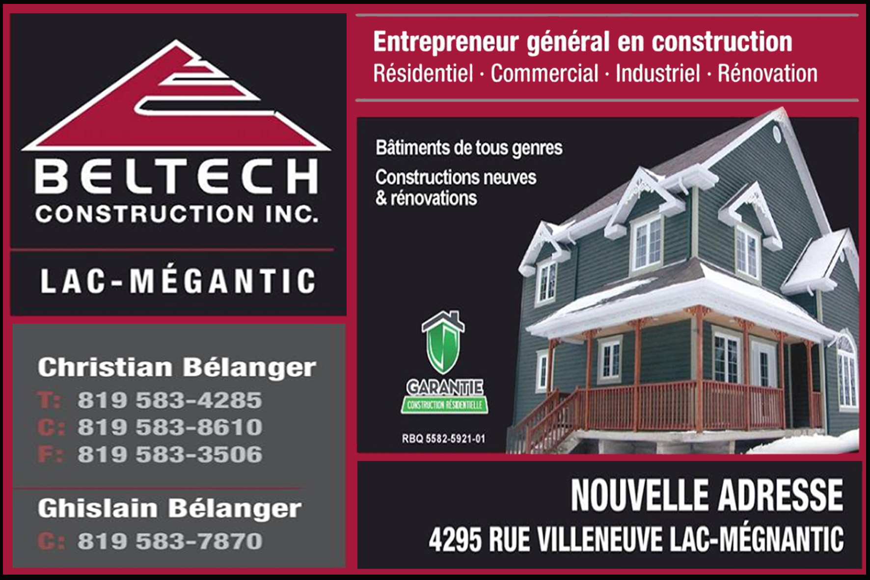 BELTECH CONSTRUCTION INC