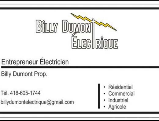 BILLY DUMONT ÉLECTRICIEN INC