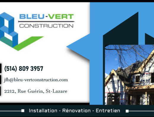 BLEU-VERT CONSTRUCTION