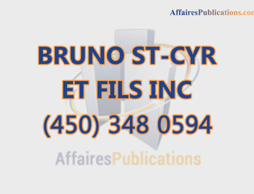 BRUNO ST-CYR ET FILS INC