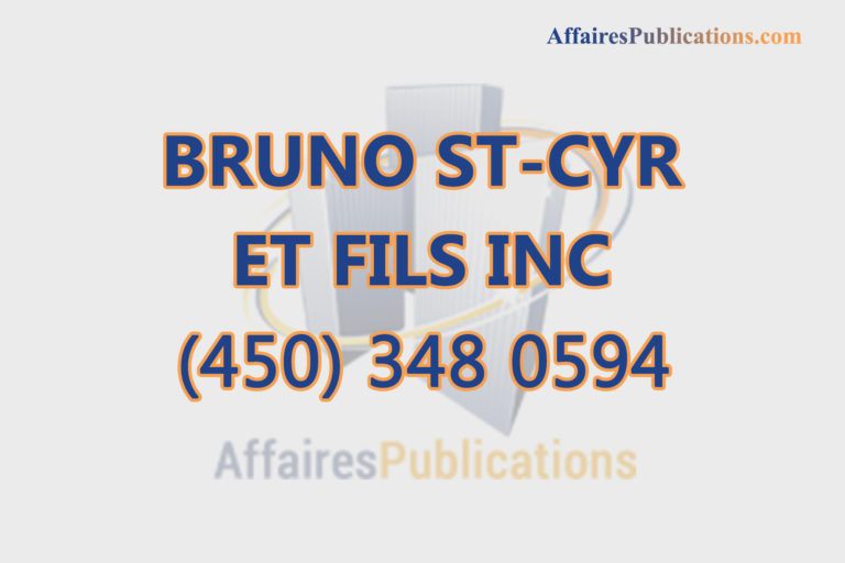BRUNO ST-CYR ET FILS INC