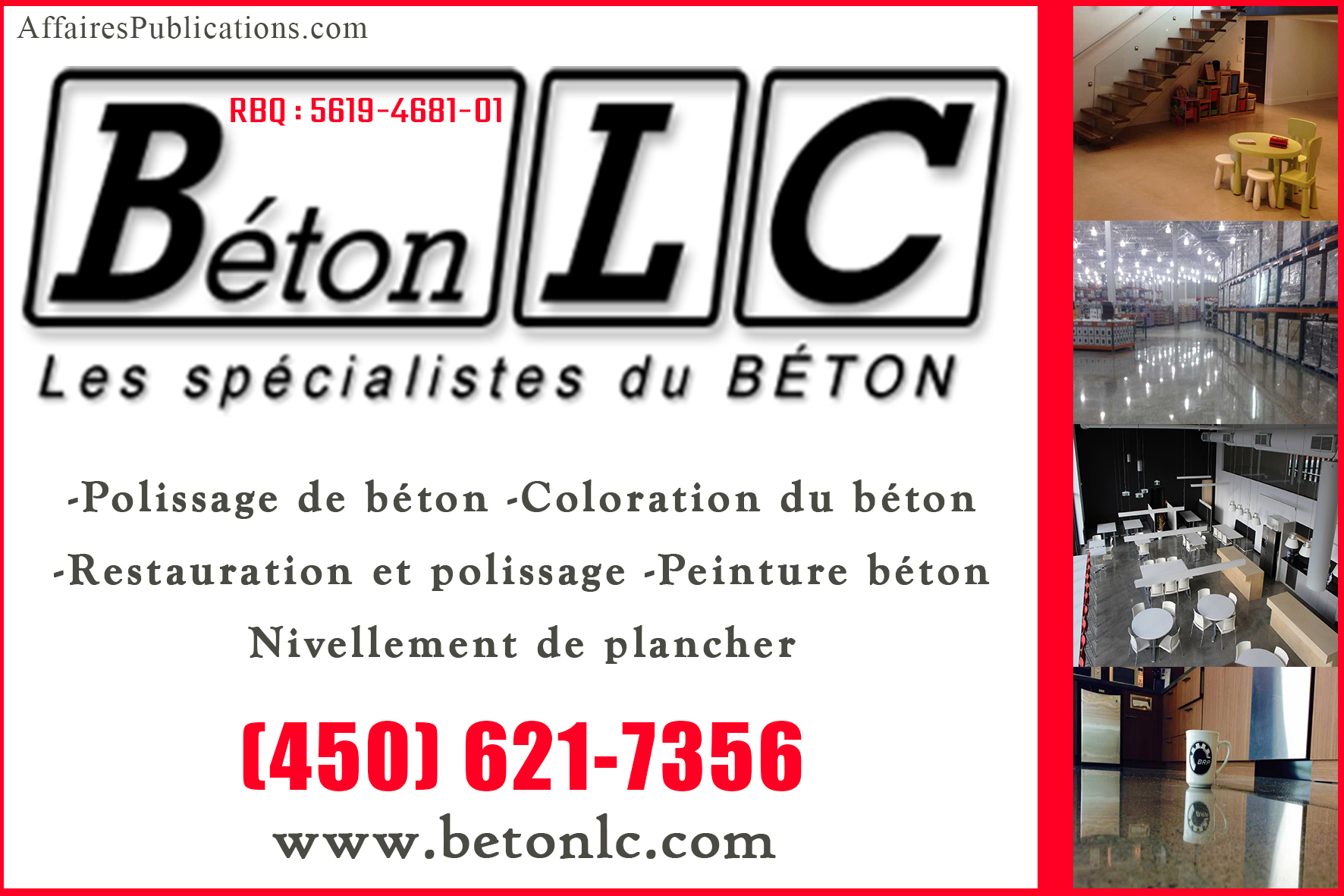 BÉTON LC INC