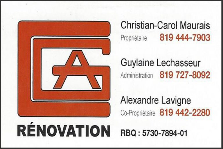 C G A RÉNOVATION INC