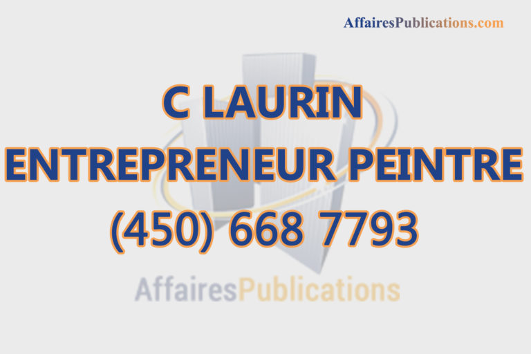 C LAURIN ENTREPRENEUR PEINTRE