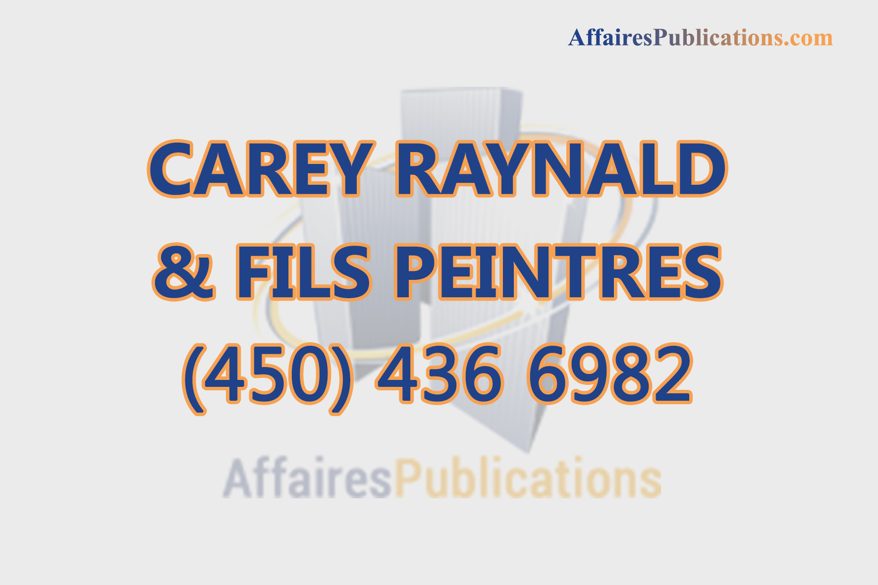 CAREY RAYNALD & FILS PEINTRES