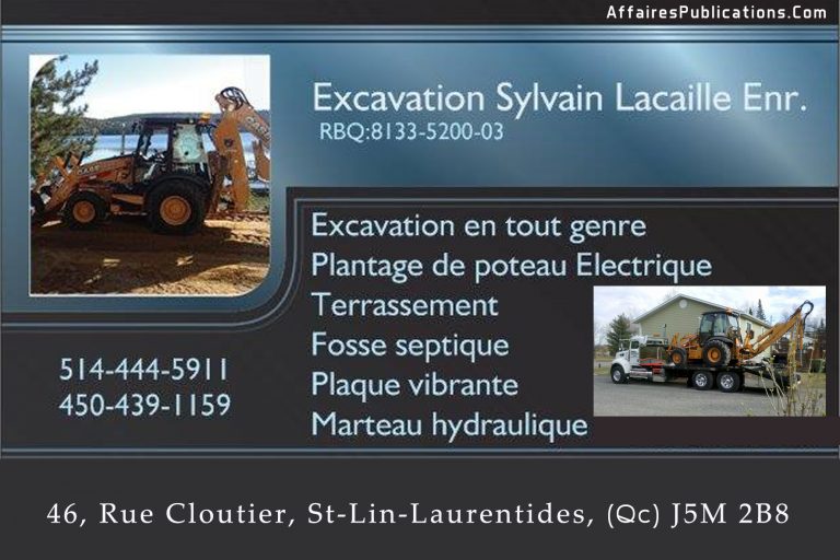 EXCAVATION SYLVAIN LACAILLE ENR