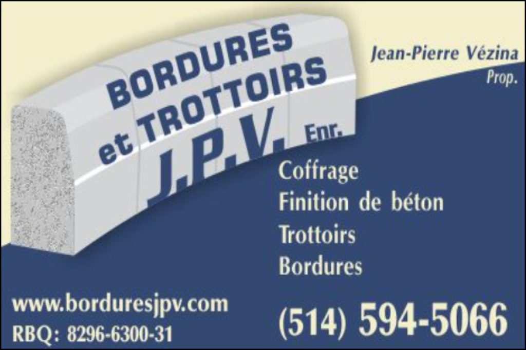 BORDURES ET TROTTOIRS JPV