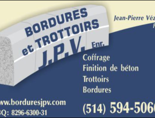 BORDURES ET TROTTOIRS JPV