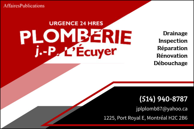 LES ENTREPRISES EN PLOMBERIE JEAN-PIERRE L&rsquo;ÉCUYER INC