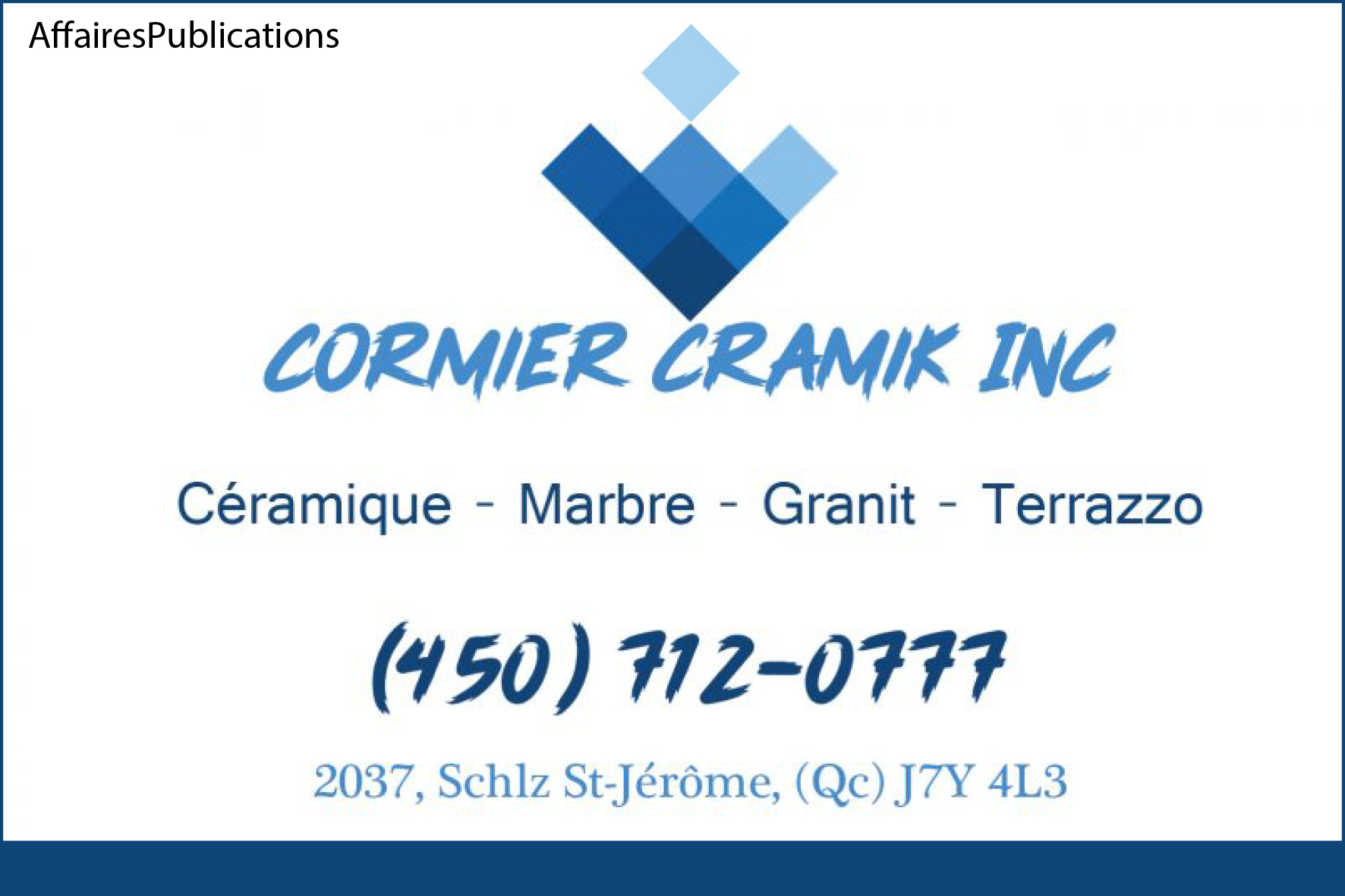 CORMIER CÉRAMIK INC