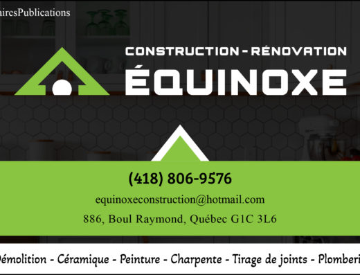 CONSTRUCTION ET RÉNOVATION ÉQUINOXE INC