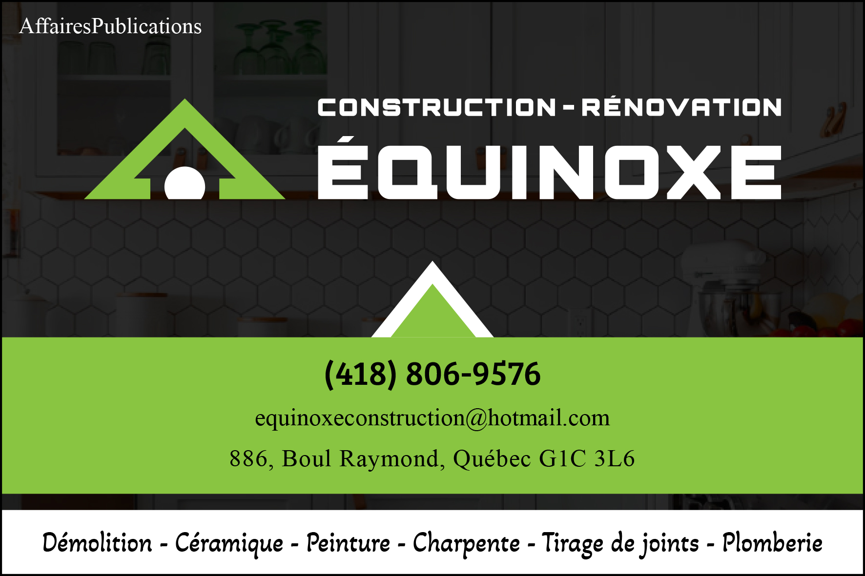 CONSTRUCTION ET RÉNOVATION ÉQUINOXE INC