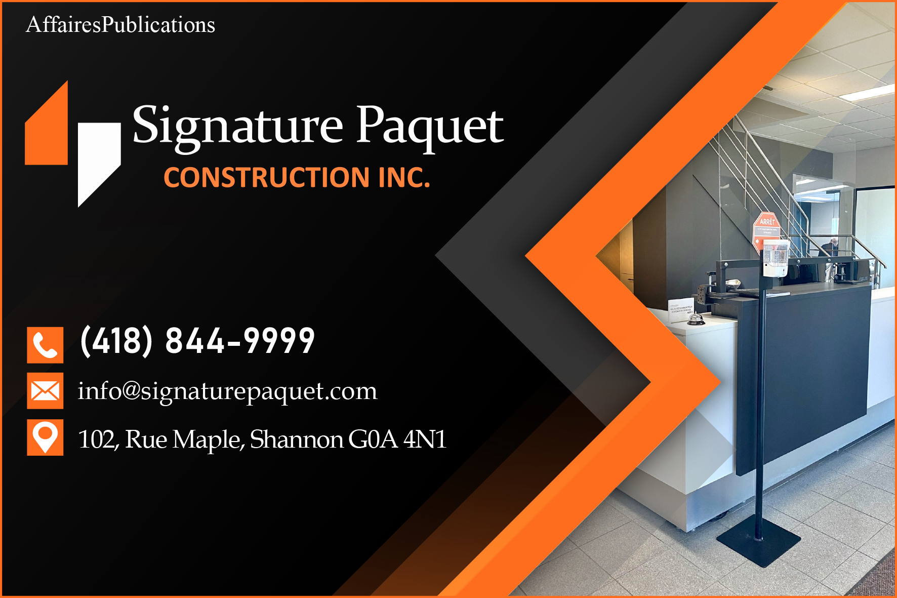 SIGNATURE PAQUET CONSTRUCTION