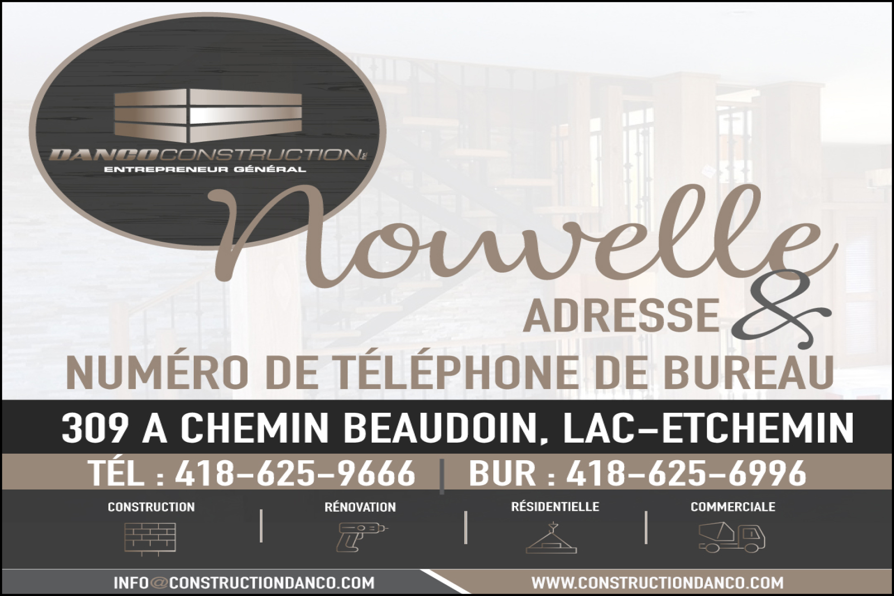 LES ENTREPRISES DANCO CONSTRUCTION 2010 INC