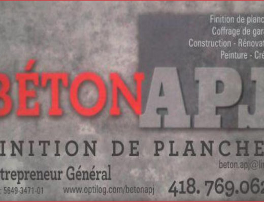 BÉTON APJ INC