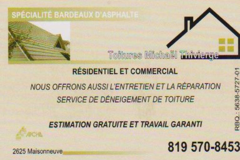 TOITURES MICHAEL THIVIERGE