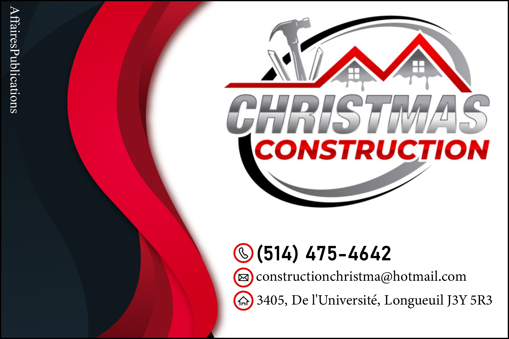 CONSTRUCTION CHRISTMA INC