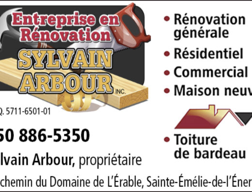 ENTREPRISE EN RÉNOVATION SYLVAIN ARBOUR INC