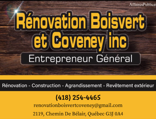 RÉNOVATION BOISVERT ET COVENEY
