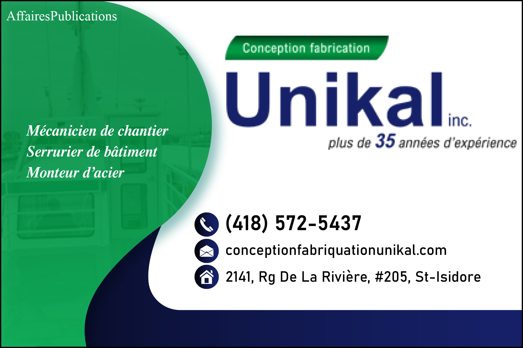 CONCEPTION FABRICATION UNIKAL
