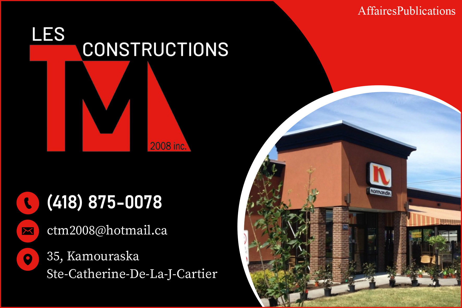 CONSTRUCTIONS TM 2008 INC
