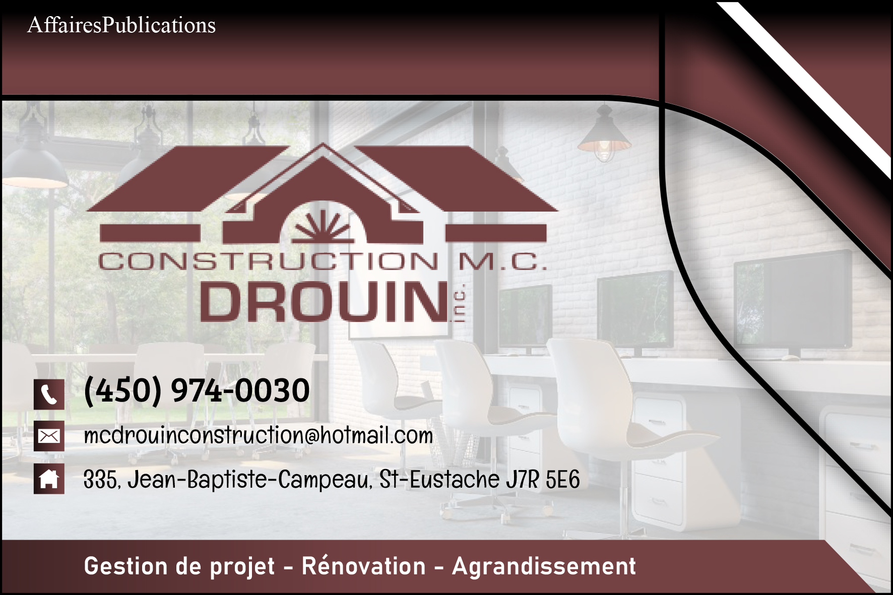 CONSTRUCTION M C DROUIN