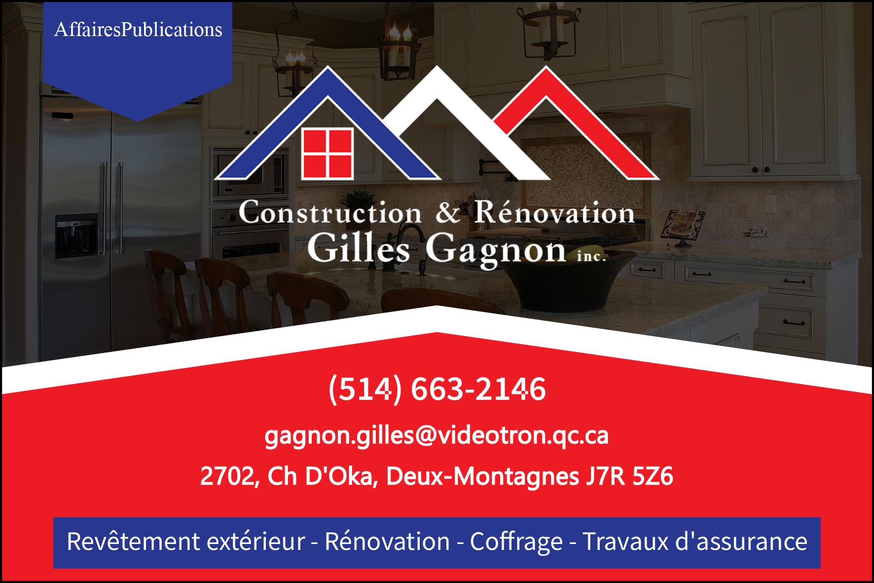 CONSTRUCTIONS ET RÉNOVATIONS GILLES GAGNON INC