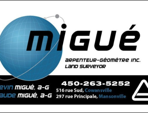 MIGUÉ ET FOURNIER ARPENTEURS GÉOMÉTRES