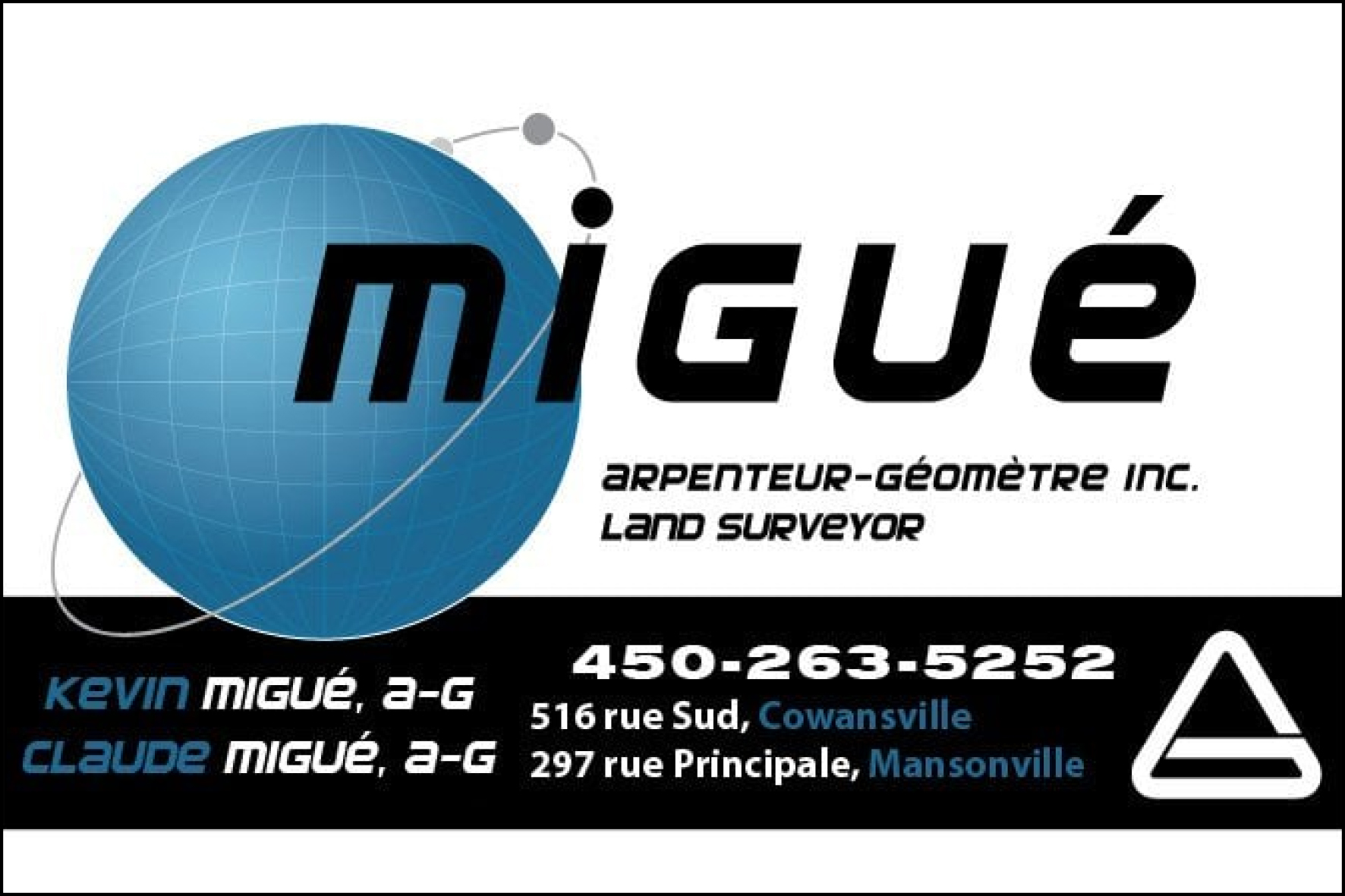 MIGUÉ ET FOURNIER ARPENTEURS GÉOMÉTRES