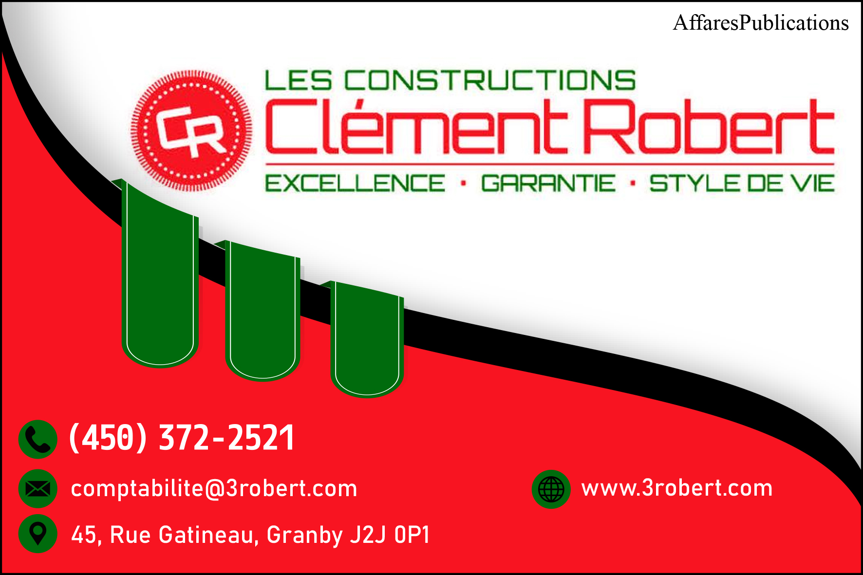 LES CONSTRUCTIONSCLÉMENT ROBERT INC
