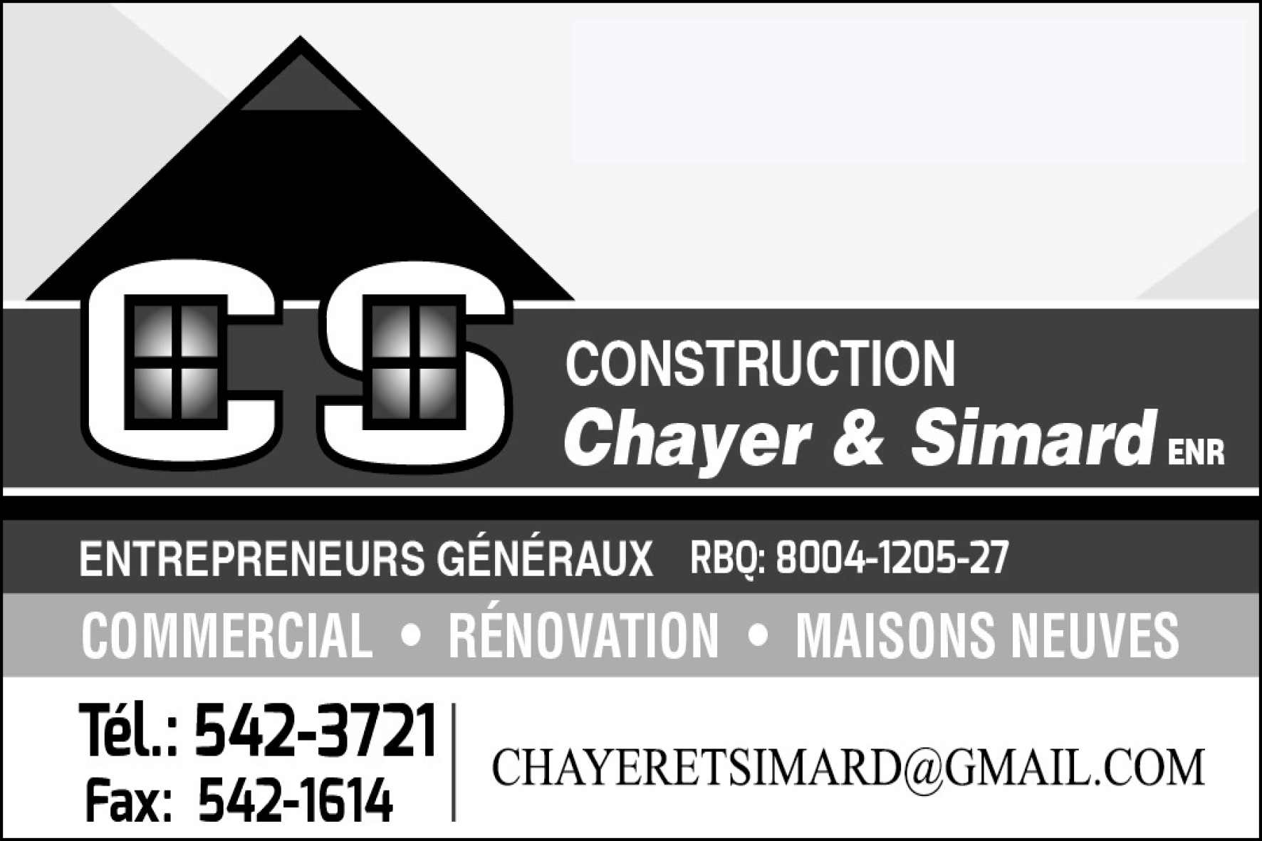 CONSTRUCTION CHAYER & SIMARD