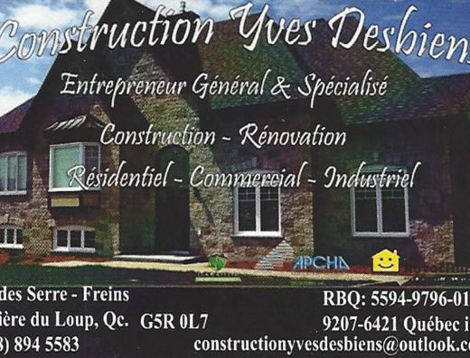 CONSTRUCTION YVES DESBIENS