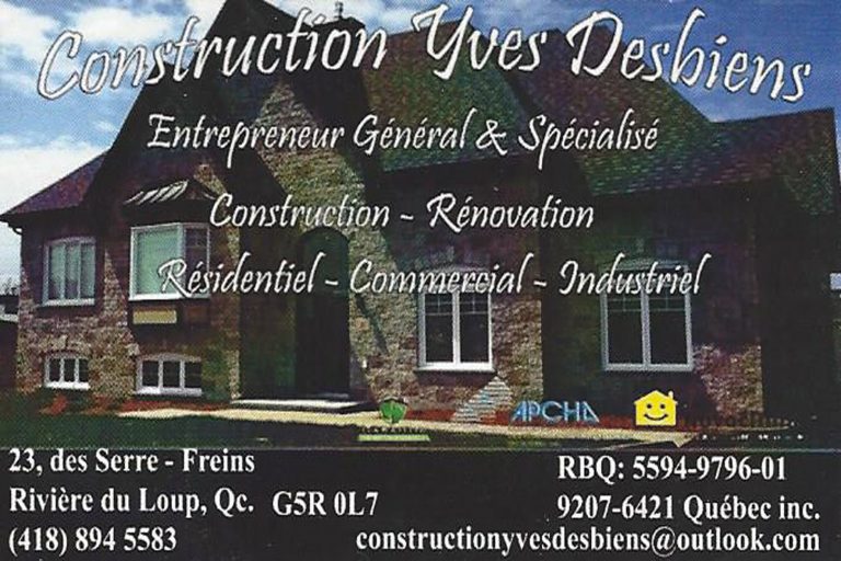 CONSTRUCTION YVES DESBIENS