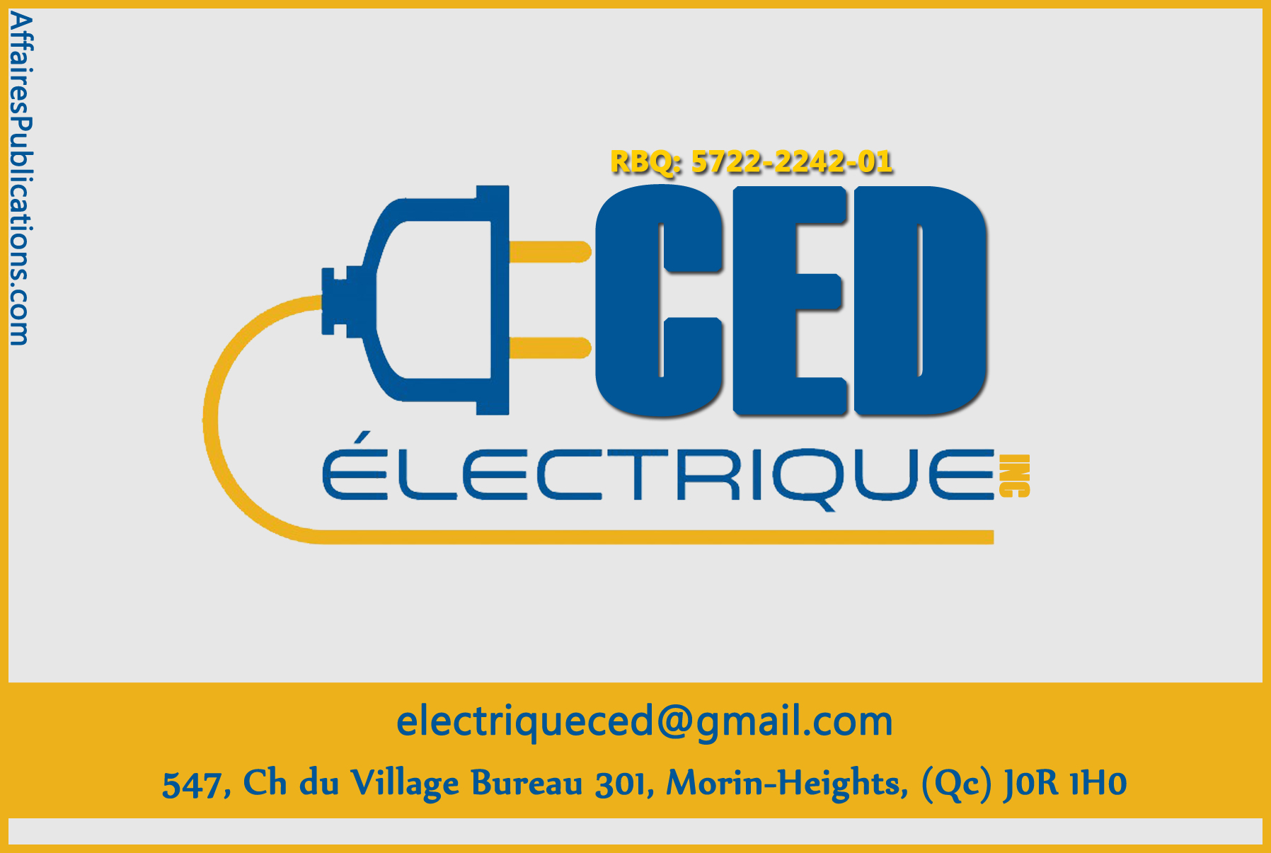 CED ÉLECTRIQUE INC