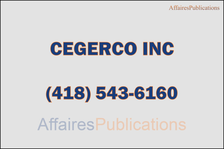 CEGERCO INC