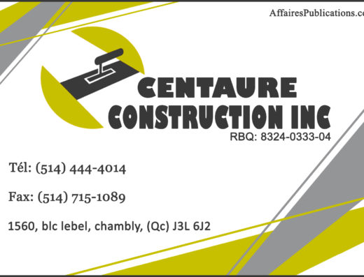 CENTAURE CONSTRUCTION INC