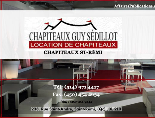 CHAPITEAUX ST-RÉMI