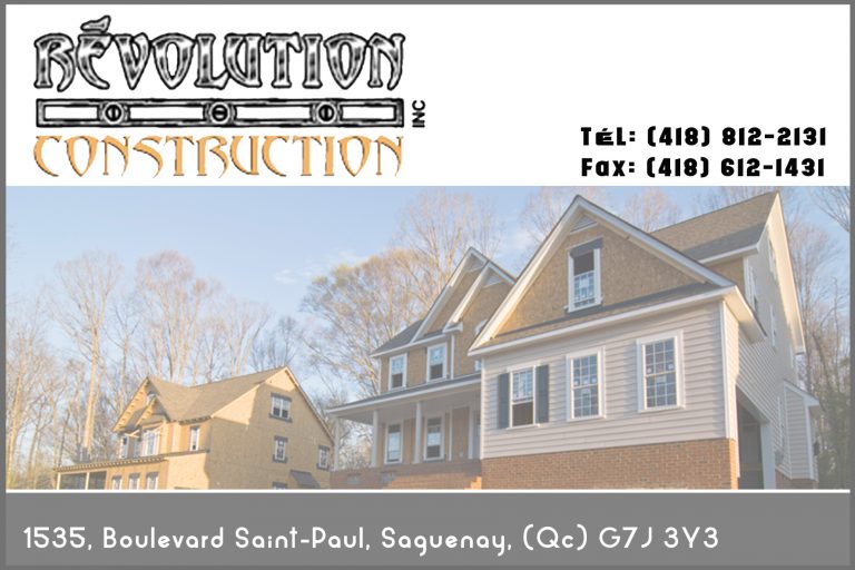 RÉVOLUTION CONSTRUCTION