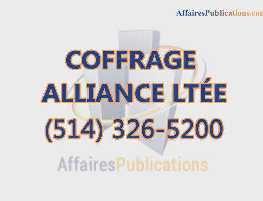 COFFRAGE ALLIANCE LTÉE