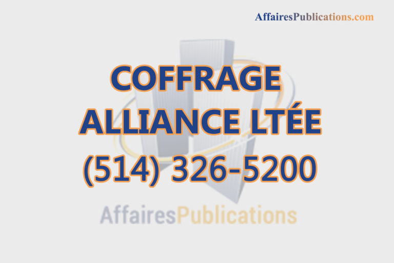 COFFRAGE ALLIANCE LTÉE