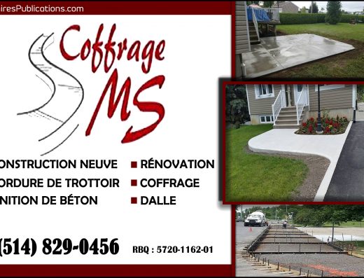 COFFRAGE DE BÉTON MS SENC