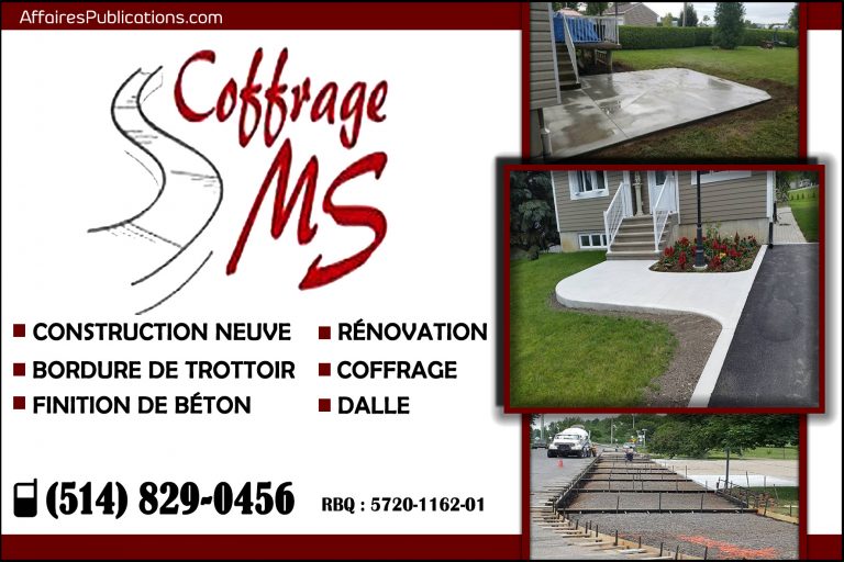 COFFRAGE DE BÉTON MS SENC