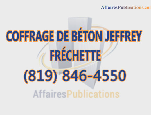 COFFRAGE DE BÉTON JEFFREY FRÉCHETTE